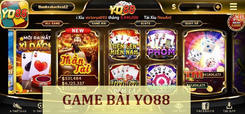 Hàng loạt trò chơi tại sảnh Game bài chờ người chơi trải nghiệm