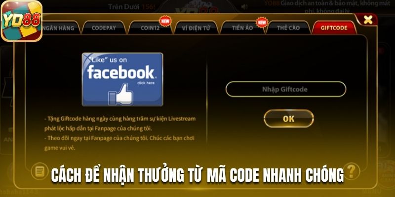 Cách để nhận thưởng từ mã code nhanh chóng